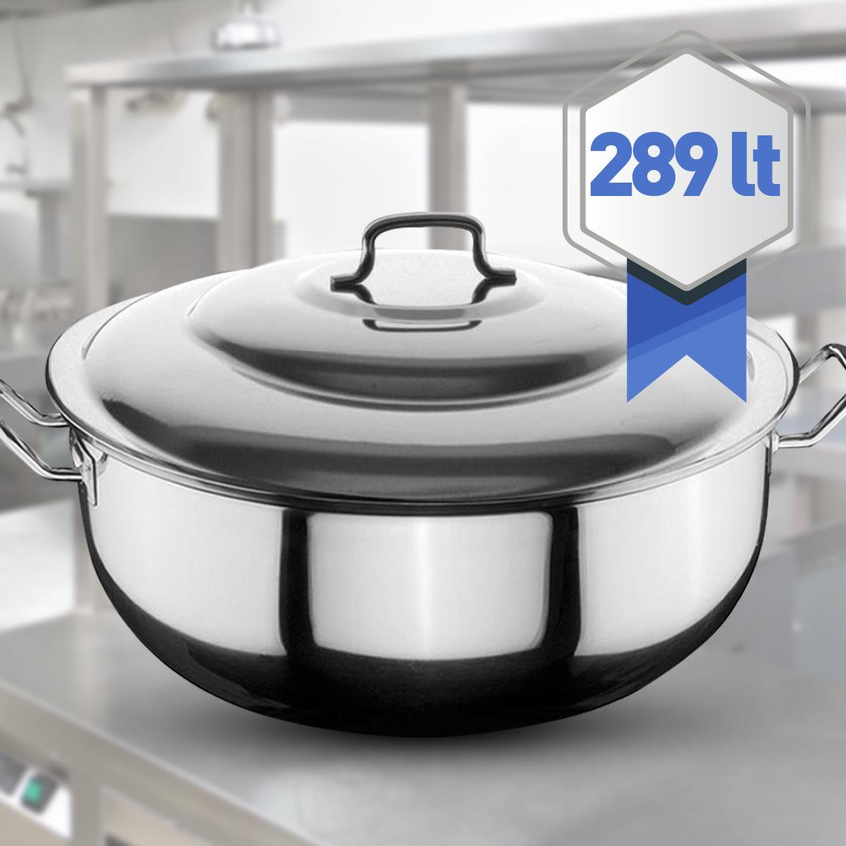 Öztiryakiler Kapaklı Helvane Tencere, 110x35 cm, 2 mm, 289 L