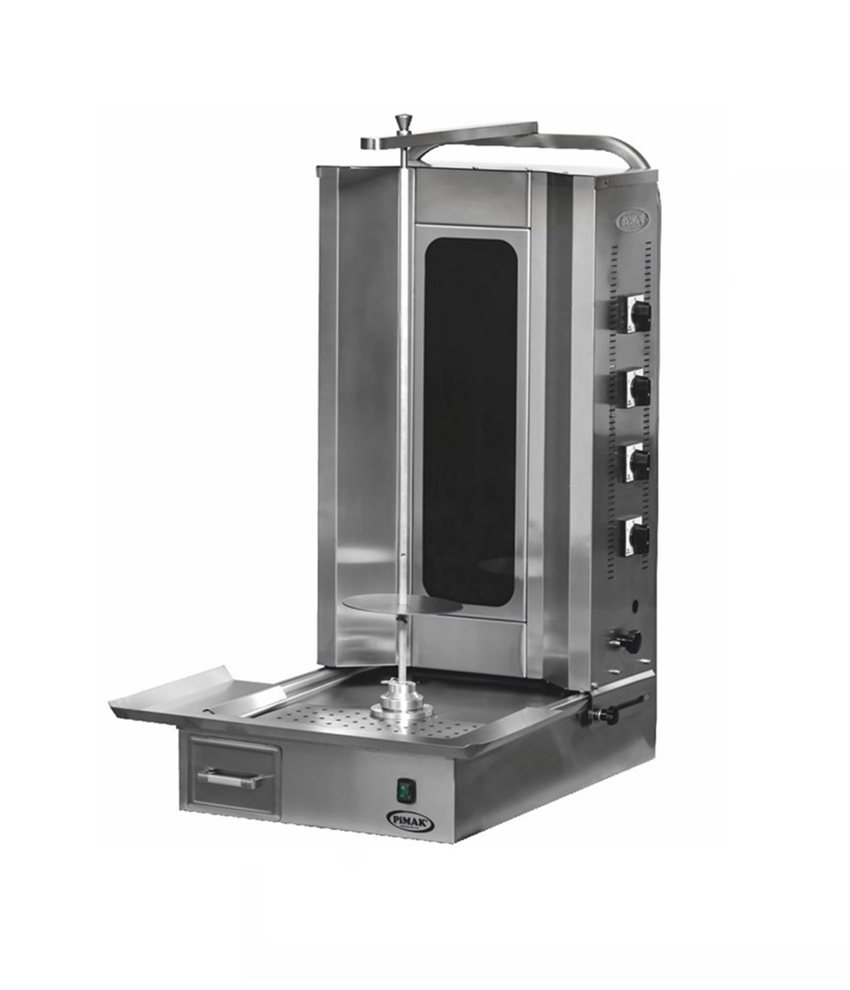 Pimak Elektrikli Döner Ocağı, 4 Radyanlı, Alttan Motorlu, Camlı