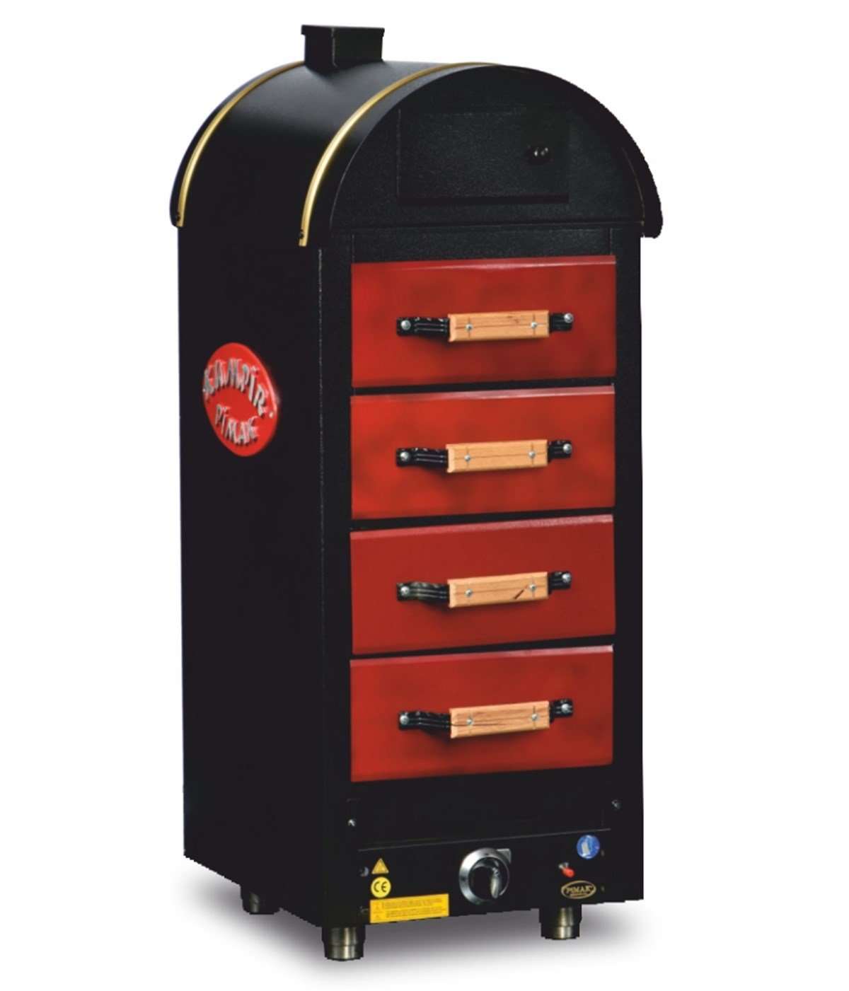 Pimak Kumpir Fırını, 4 Çekmeceli, Doğalgaz veya LPG'li