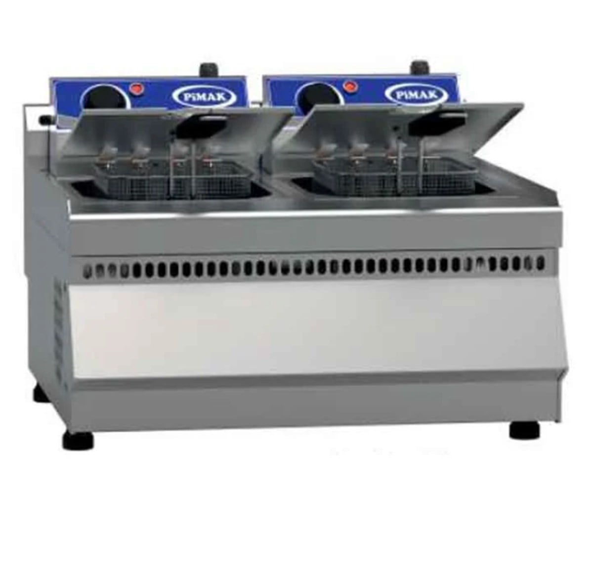 Pimak M062-1 Set Üstü Fritöz, 10+10 Litre, Elektrikli, 60×60×30 cm