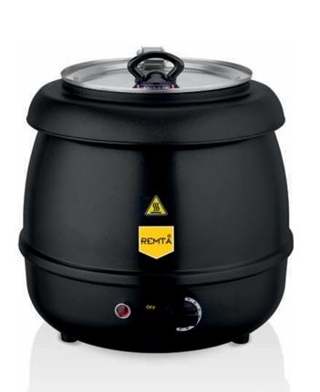 Remta 9 Lt. Siyah Elegance Model Çorba Kazanı CB10 