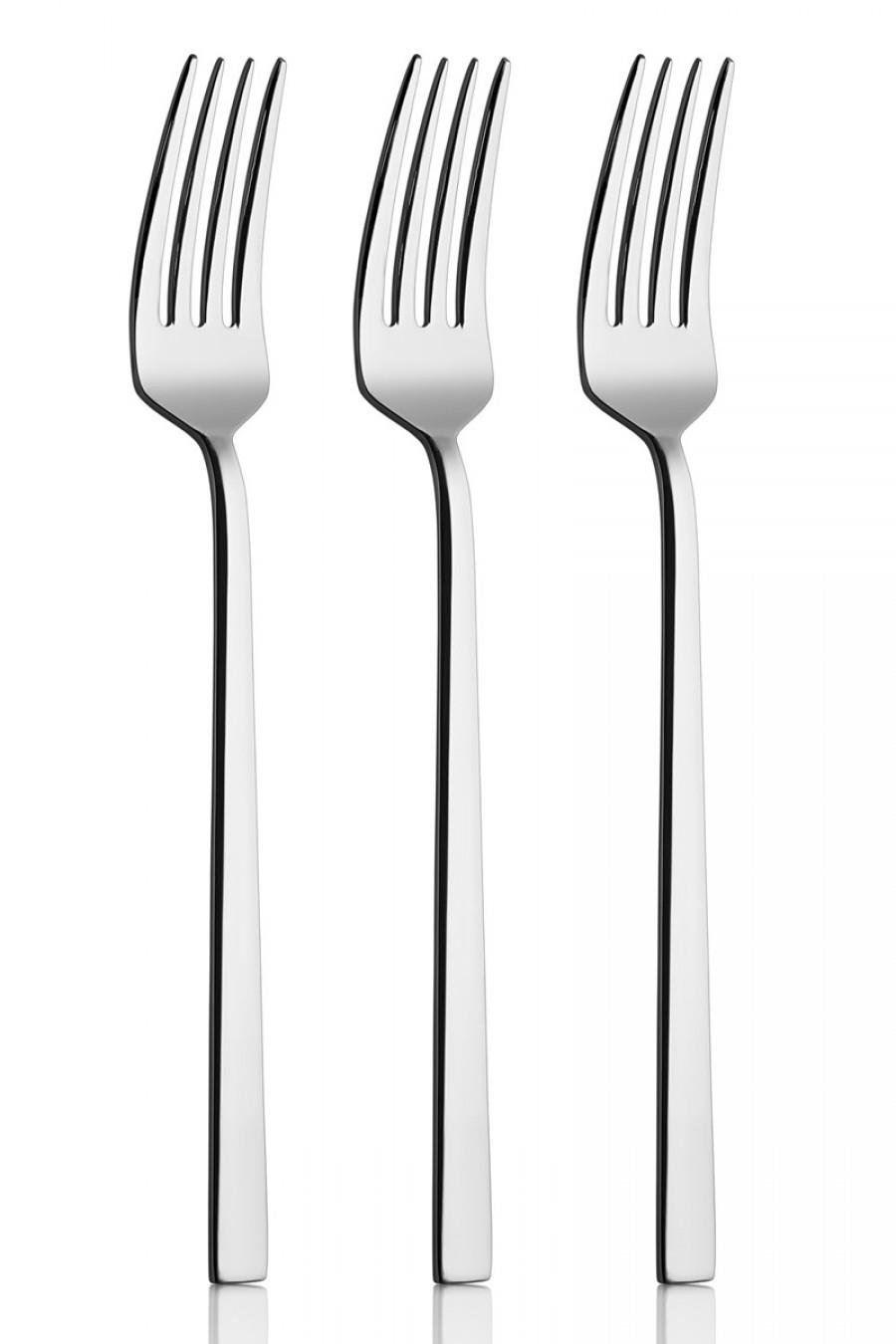 Rollers Mercan Yemek Çatalı 12'li Takım, 304 Kalite, 3 mm