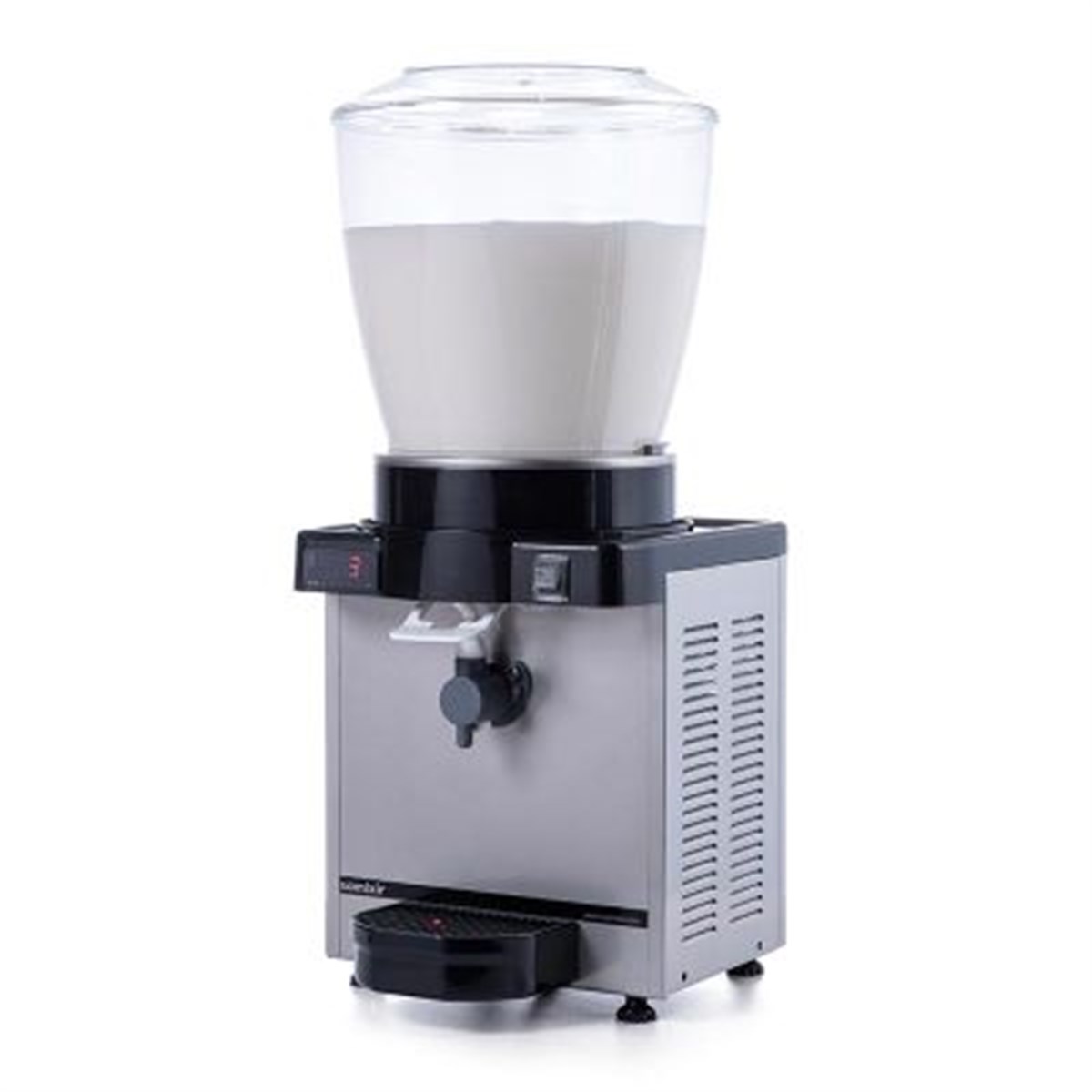 Samixir Panoramik Köpüklü Ayran Dispenseri, 22 L, Dijital, Inox