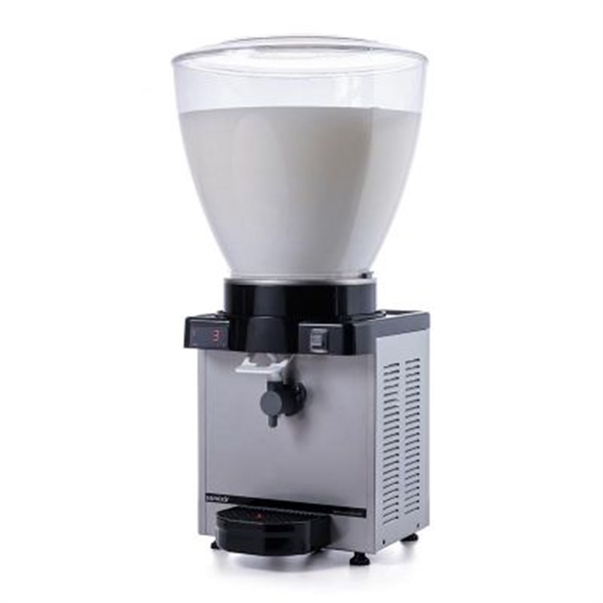 Samixir Panoramik Köpüklü Ayran Dispenseri, 40 L, Dijital, Inox