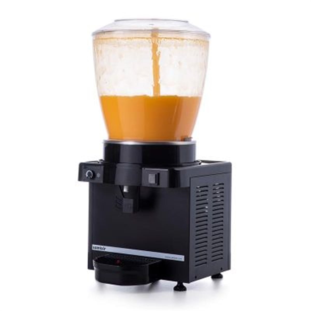 Samixir S22 Fıskiyeli Soğuk İçecek Dispenseri, 22 L, Panoramik, Analog, Siyah