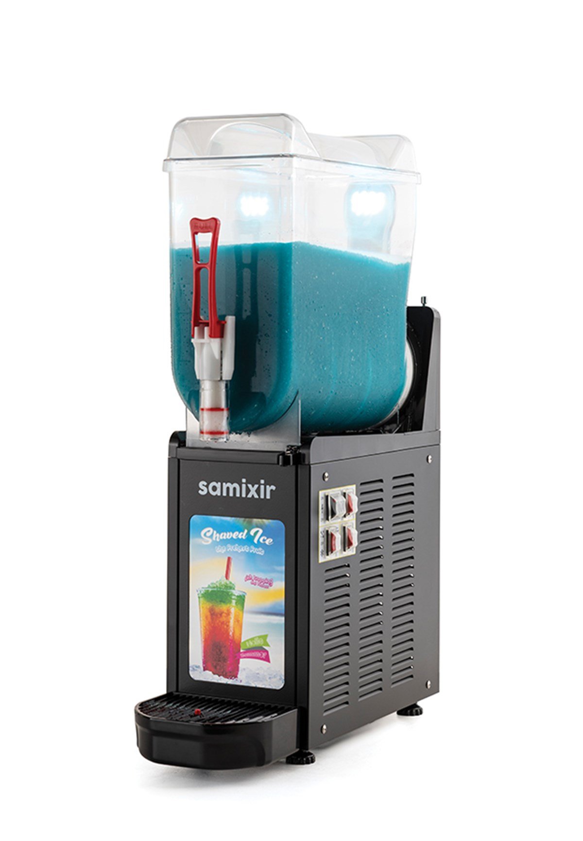 Samixir Slush Mono Allure Granita ve Meyve Suyu Dispenseri, 12 L, Siyah
