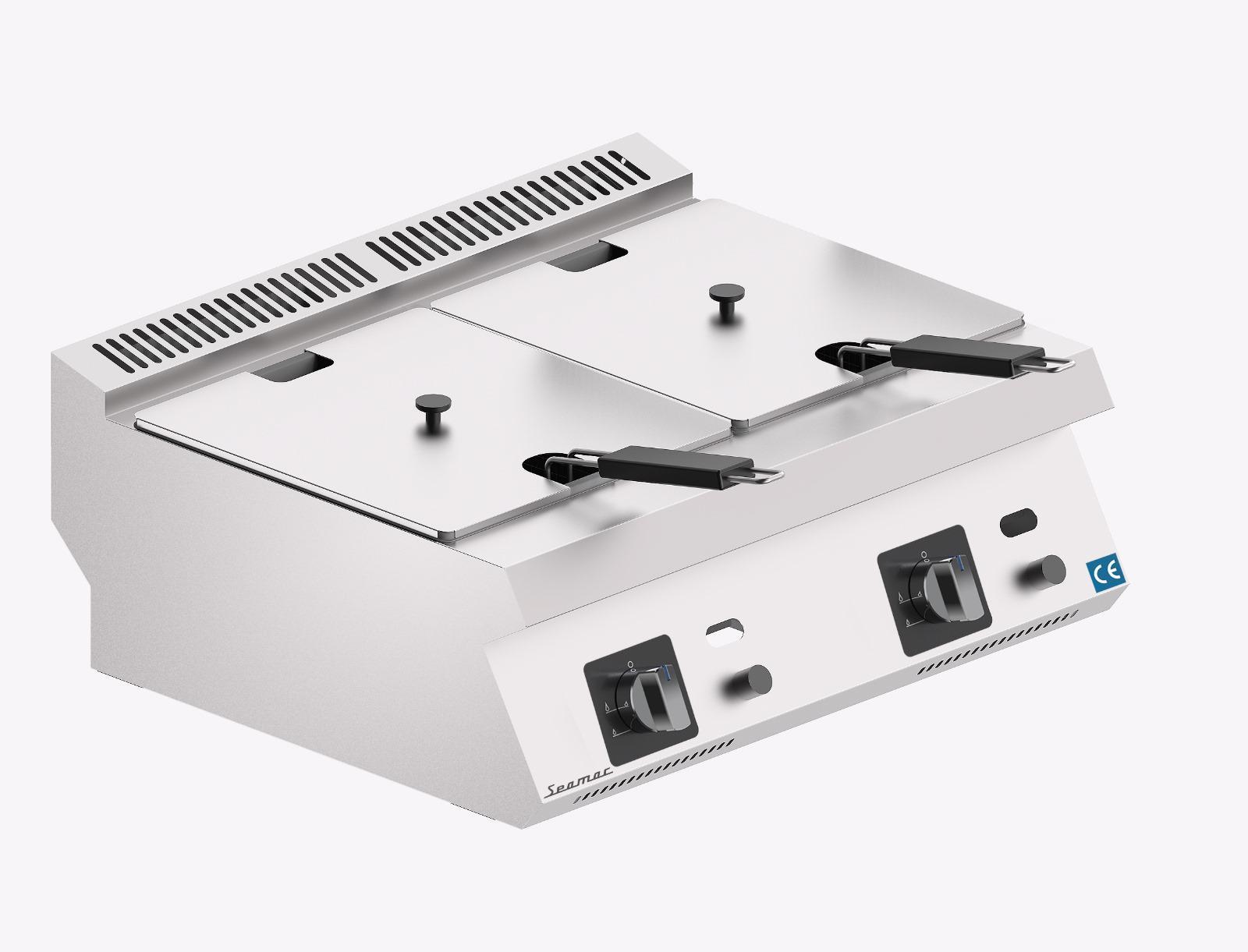 Seamac Doğalgazlı/Tüplü Fritöz 8+8 Litrelik