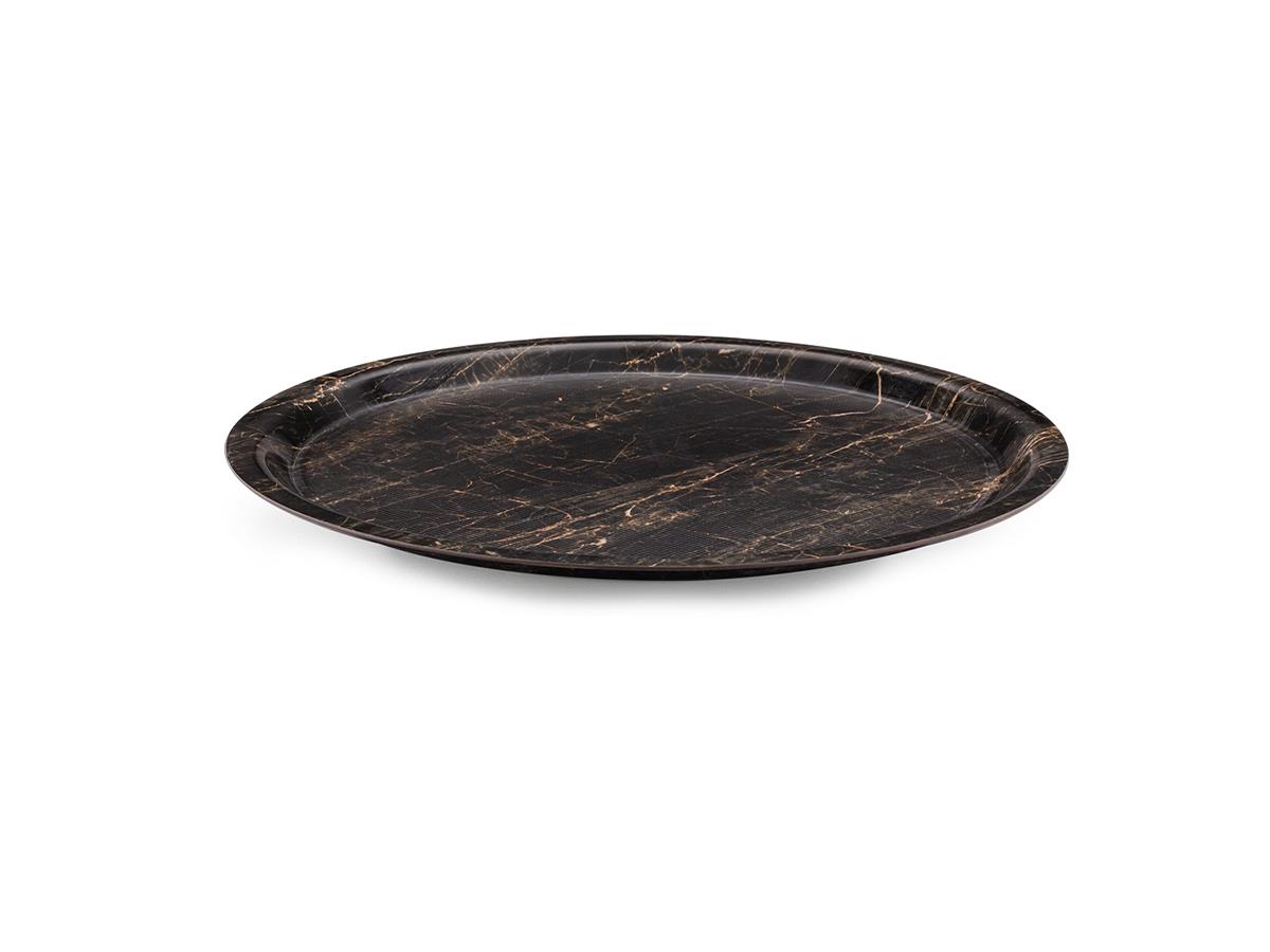 Tria Kraft Yuvarlak Tepsi Kaymaz Parlak Yüzey 33 cm