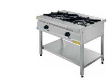 Turhan Çelik, 2'li Gazlı Taban Raflı Ocak, 100 x 100 x 85 cm,  TC.1OCG1070