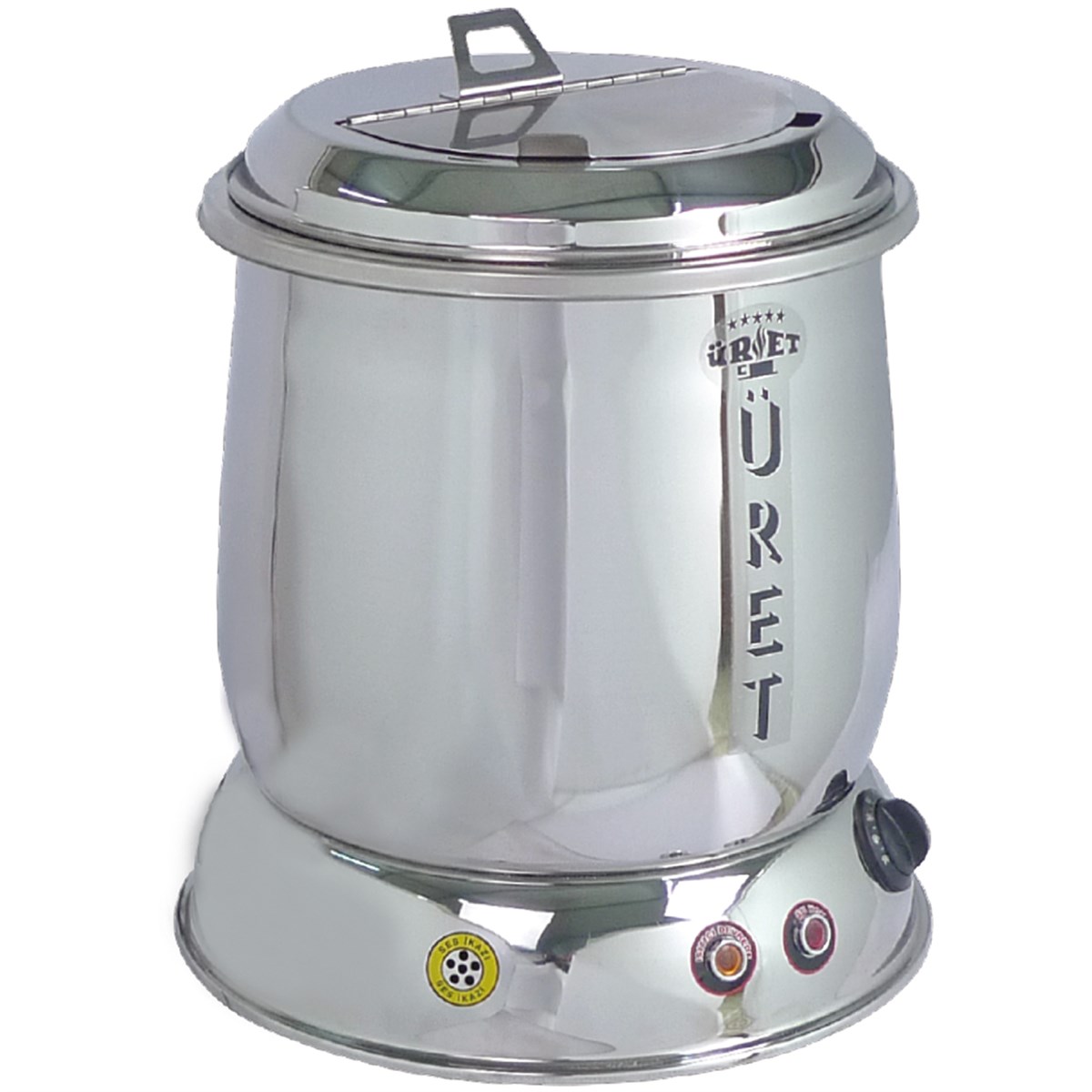 Üret 15 Litre, Parlak Çorba Isıtıcısı, Elektrikli