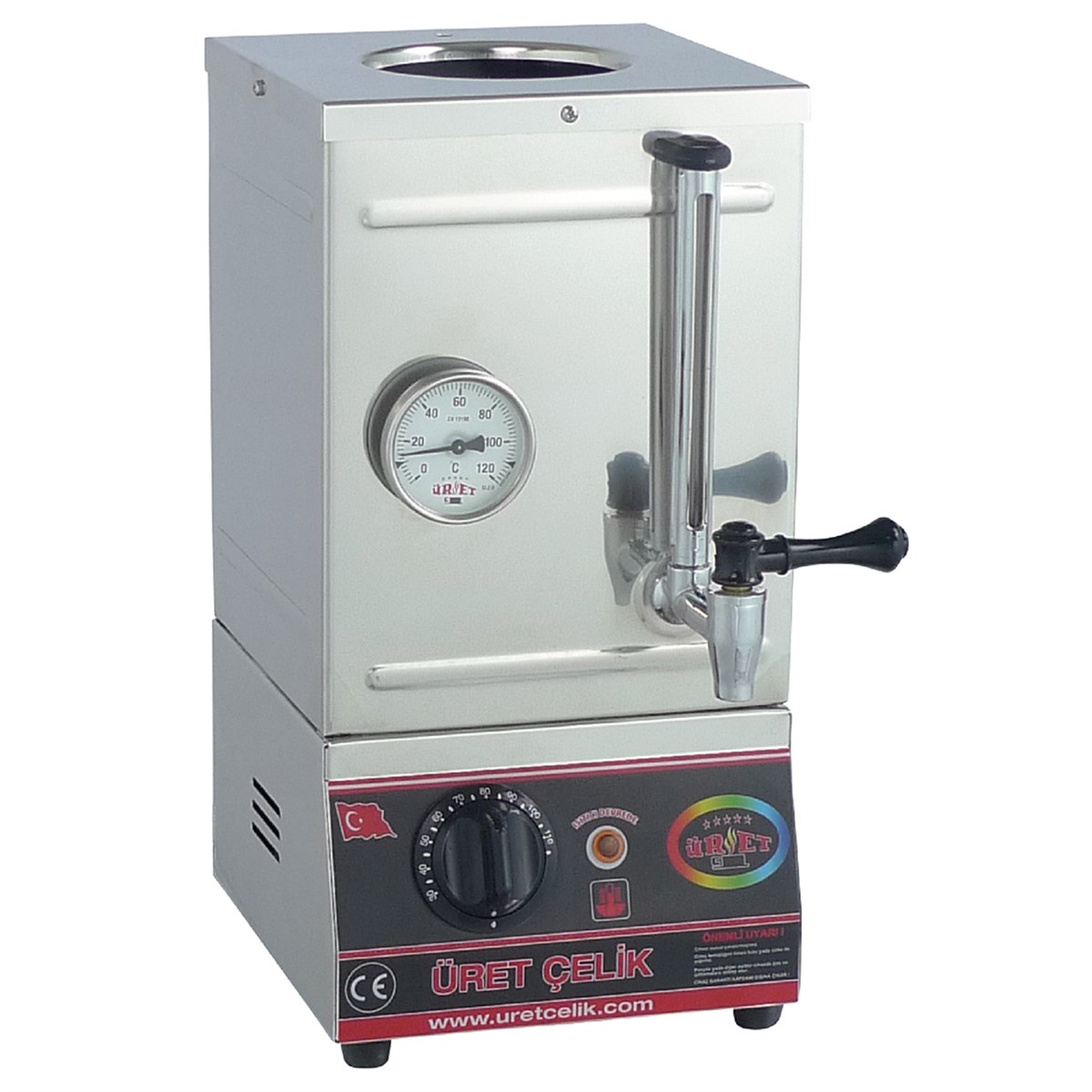 Üret 15'Lik Pleytli Kahveci Kazanı, 12 Litrelik, Elektrikli