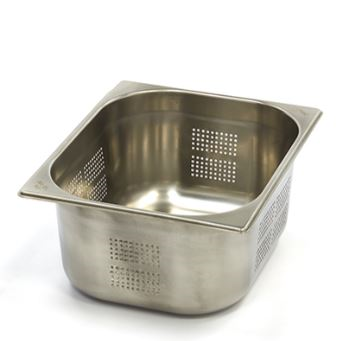 Üret Delikli Gastronom Küvet, Gn 1/2-15 cm, 32*26 cm, 9,5 Lt.