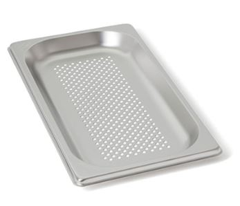Üret Delikli Gastronom Küvet, Gn 1/3-4 cm, 32,5*17,5 cm, 1,5 Lt.