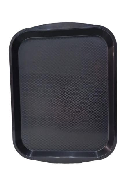 World Plas Plastik Servis Tepsisi Siyah, 53*37 cm