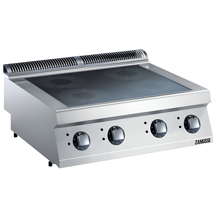 Zanussi 4'lü  Elektrikli Set Üstü İndüksiyonlu Ocak, 20 kW, 800x700x250 mm, 372176