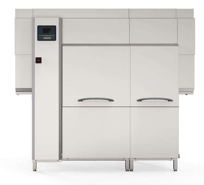 Zanussi Çift Durulamalı Konveyörlü Bulaşık Makinesi, Dokunmatik Ekran, 3600 tabak/saat, Sağdan Sola