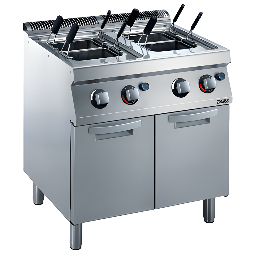 Zanussi Dolaplı 4 Sepetli 24,5 lt Gazlı Makarna Haşlam Makinesi, 800x700x850, 372091