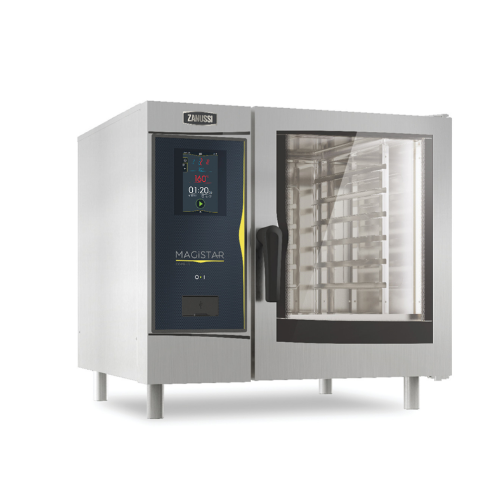 Zanussi Magistar TI Boylersiz, GN 1/1 Elektrikli, 6 Tepsili Dijital Kombi Konveksiyonel Fırın, 218680 - 218660