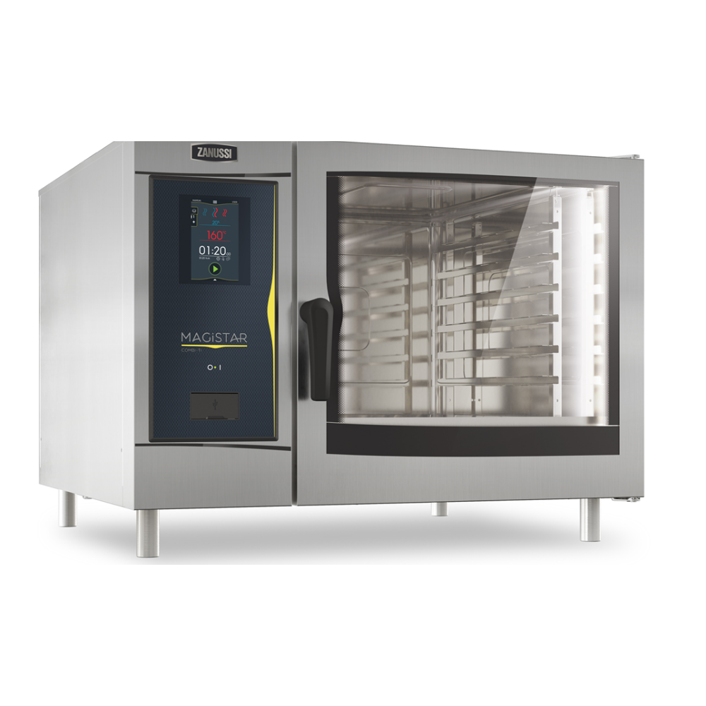 Zanussi Magistar TI Boylersiz, GN 2/1 Gazlı, 6 Tepsili Dijital Kombi Konveksiyonel Fırın, 218681 - 218661