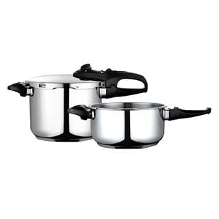 Fagor Duo Düdüklü Tencere, 4+6 Litre, 2'li Set, Cam Kapaklı