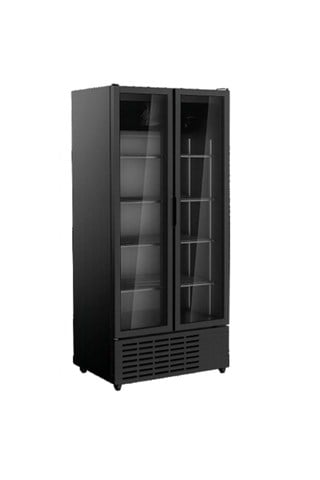 Senox SDS-1010 DC 2 CF Kanopisiz Çarpma Kapı, Dik Tip Şişe Soğutucu Dolap, 2 Kapılı, 903/816 Litre, Siyah
