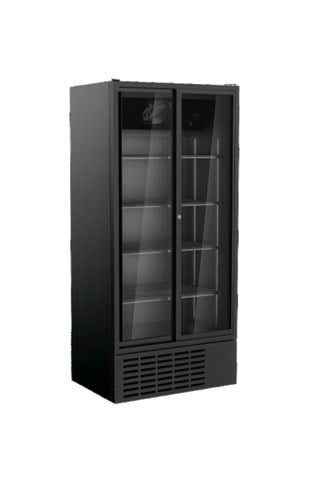 Senox SDS-1010 DC 2 CF Kanopisiz Sürgülü Kapı, Dik Tip Şişe Soğutucu Dolap, 2 Kapılı, 903/816 Litre, Siyah