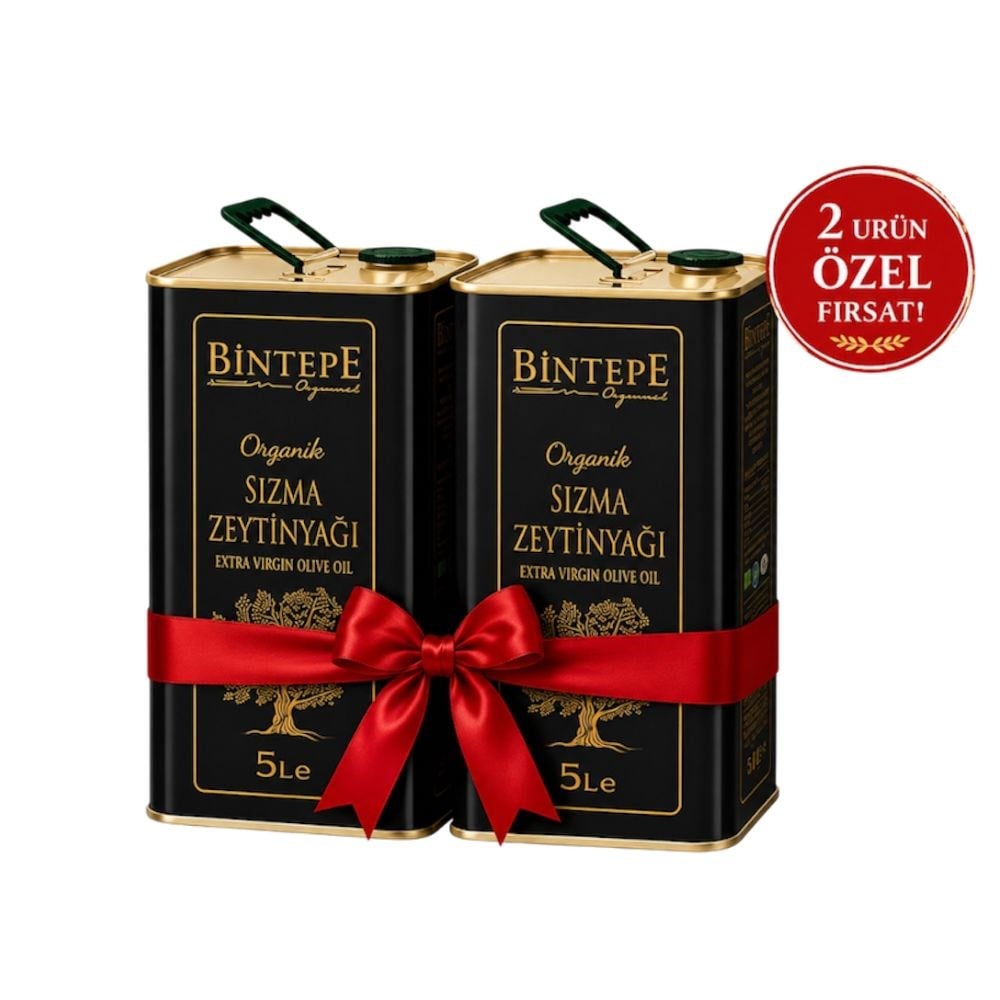  Organik NatÜrel Sızma Zeytinyağı 5 LT ( 2 Adet )
