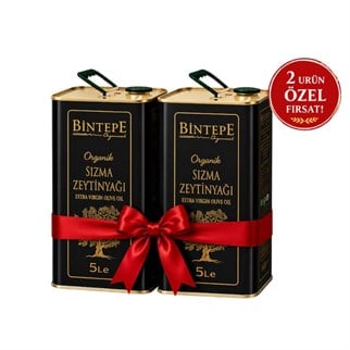  Organik NatÜrel Sızma Zeytinyağı 5 LT ( 2 Adet )