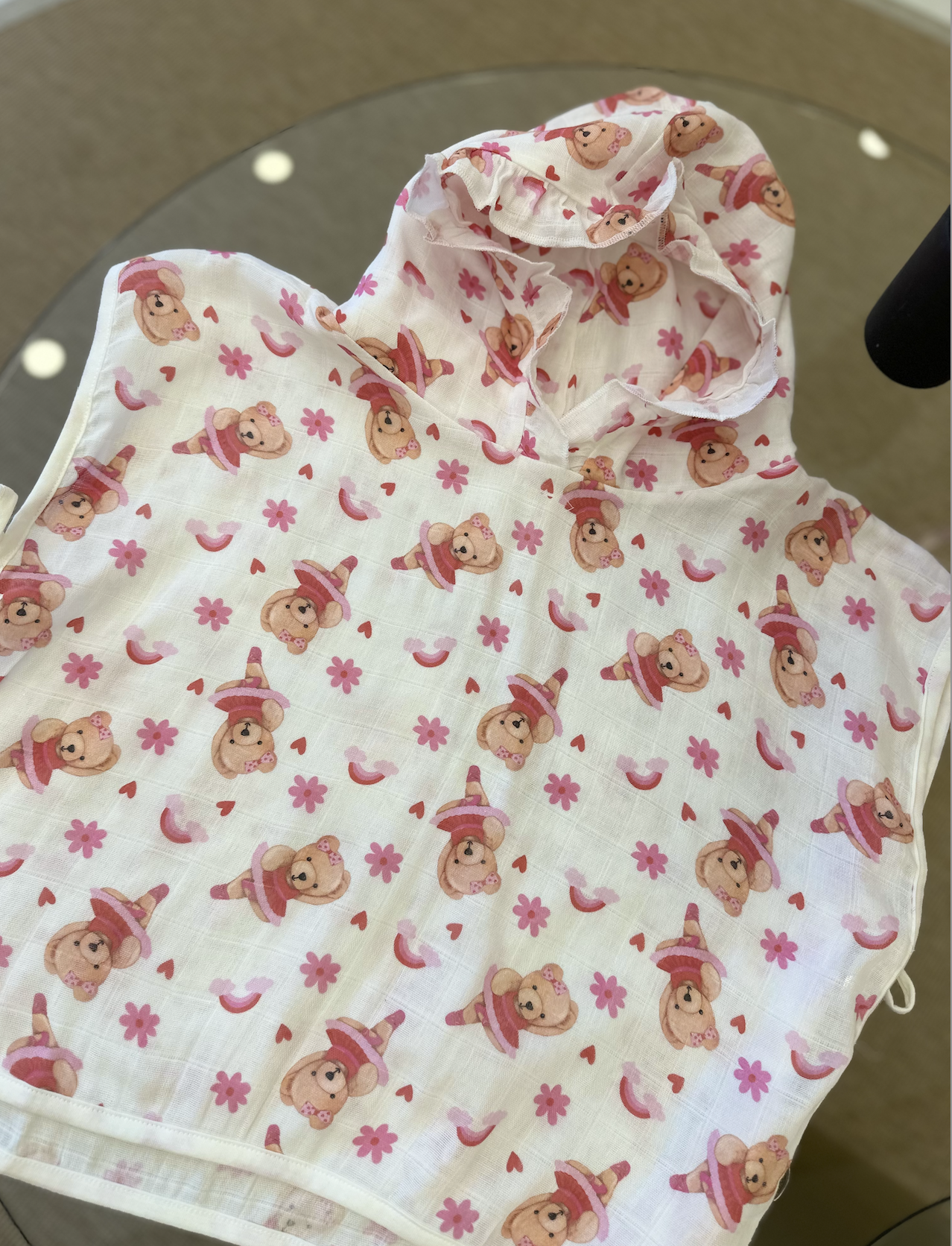 Baby Bear Organik bambu müslin panço