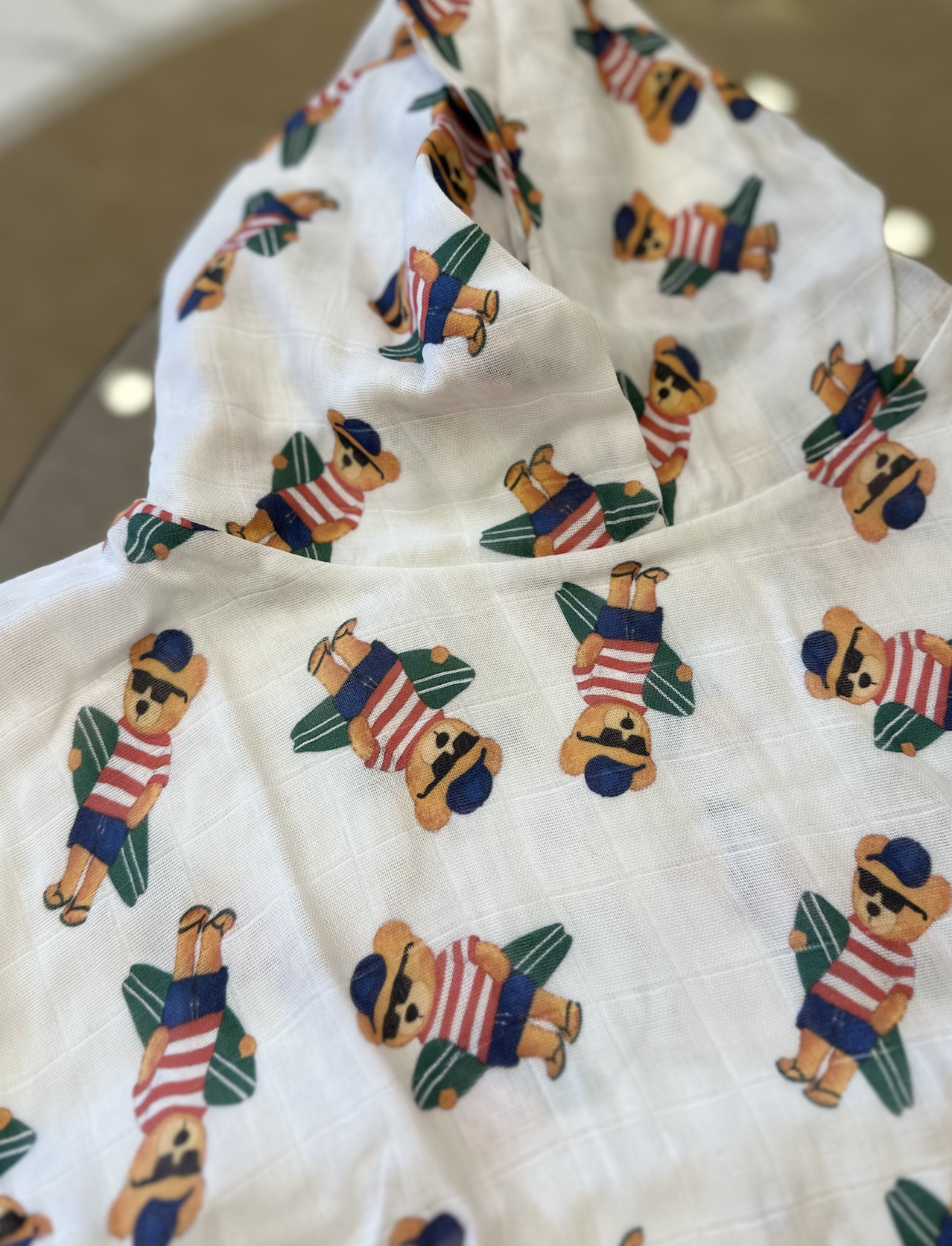 Boy Bear Organik bambu müslin panço