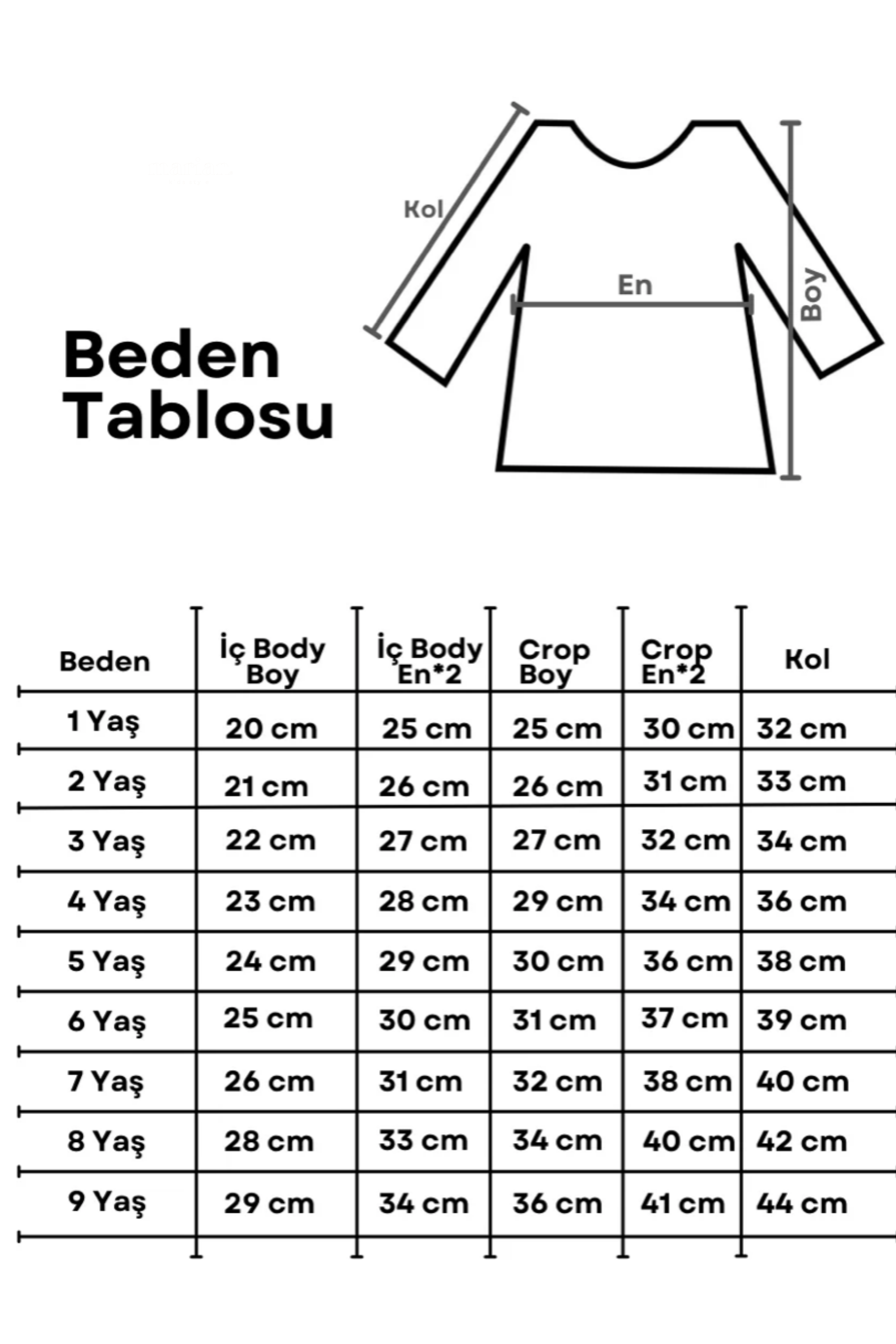 Çok Renkli Uzun Kollu Yıldızlı Kız Çocuk Tül Crop