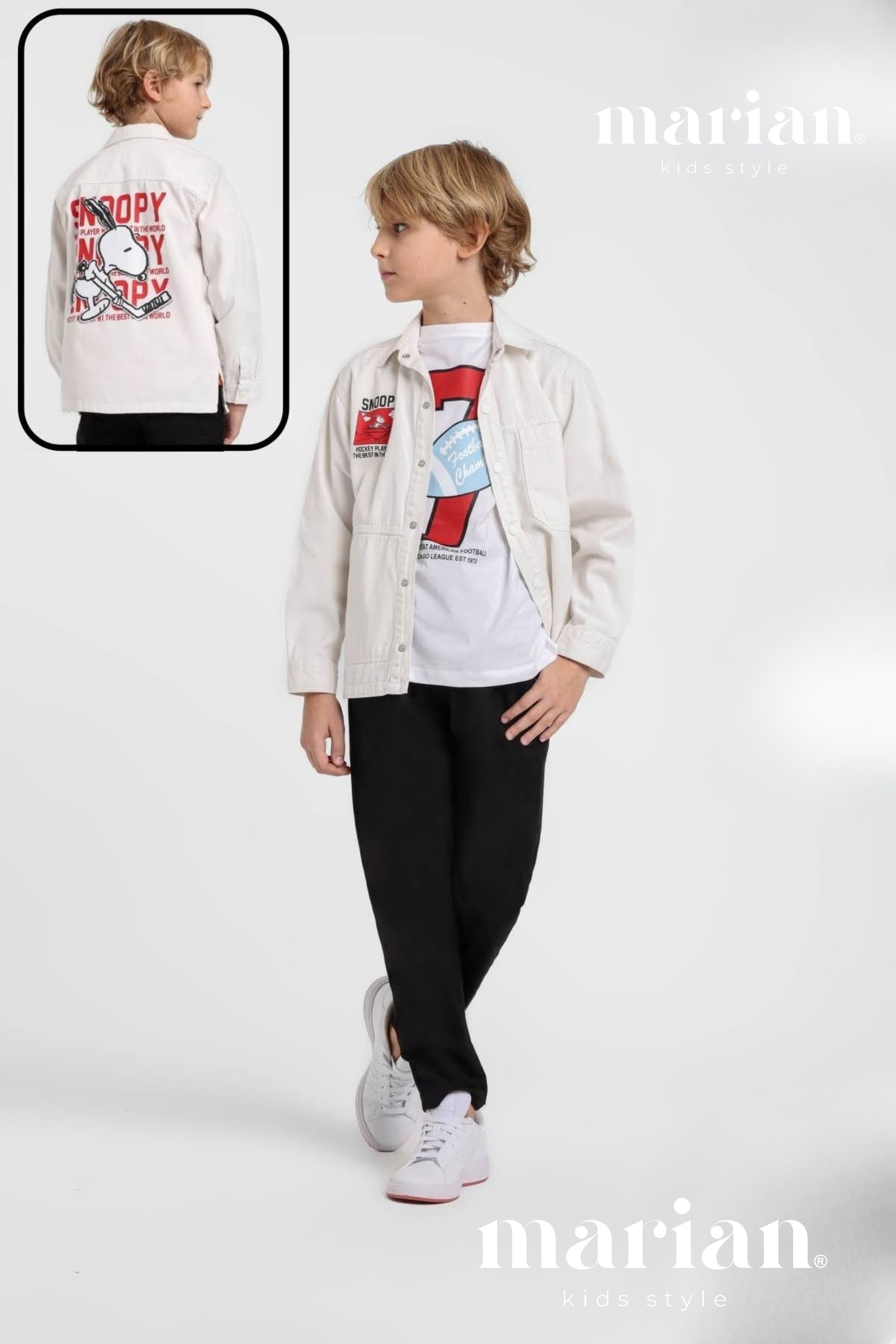 Erkek Çocuk 3lü Snopy Takım 