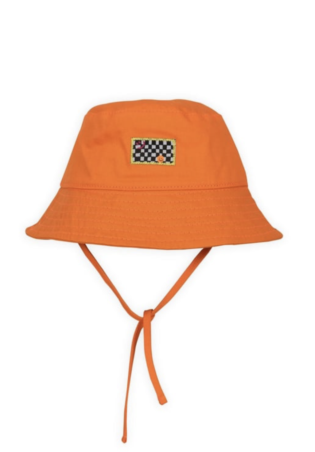 Happy Face Bucket Hat - Orange / 52 Cm