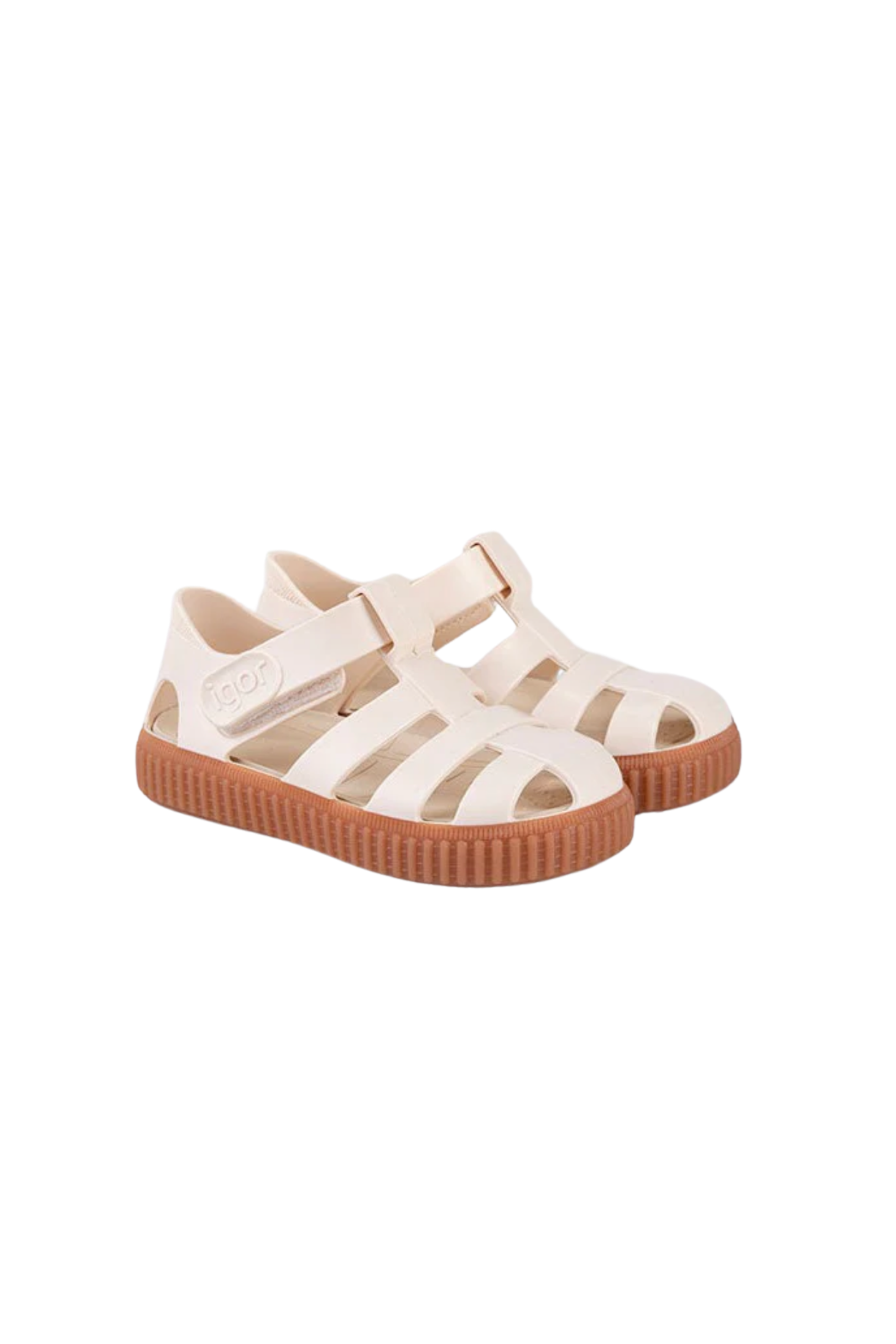 Igor Nico Caramelo Ivory Cream Çocuk Sandalet - Krem