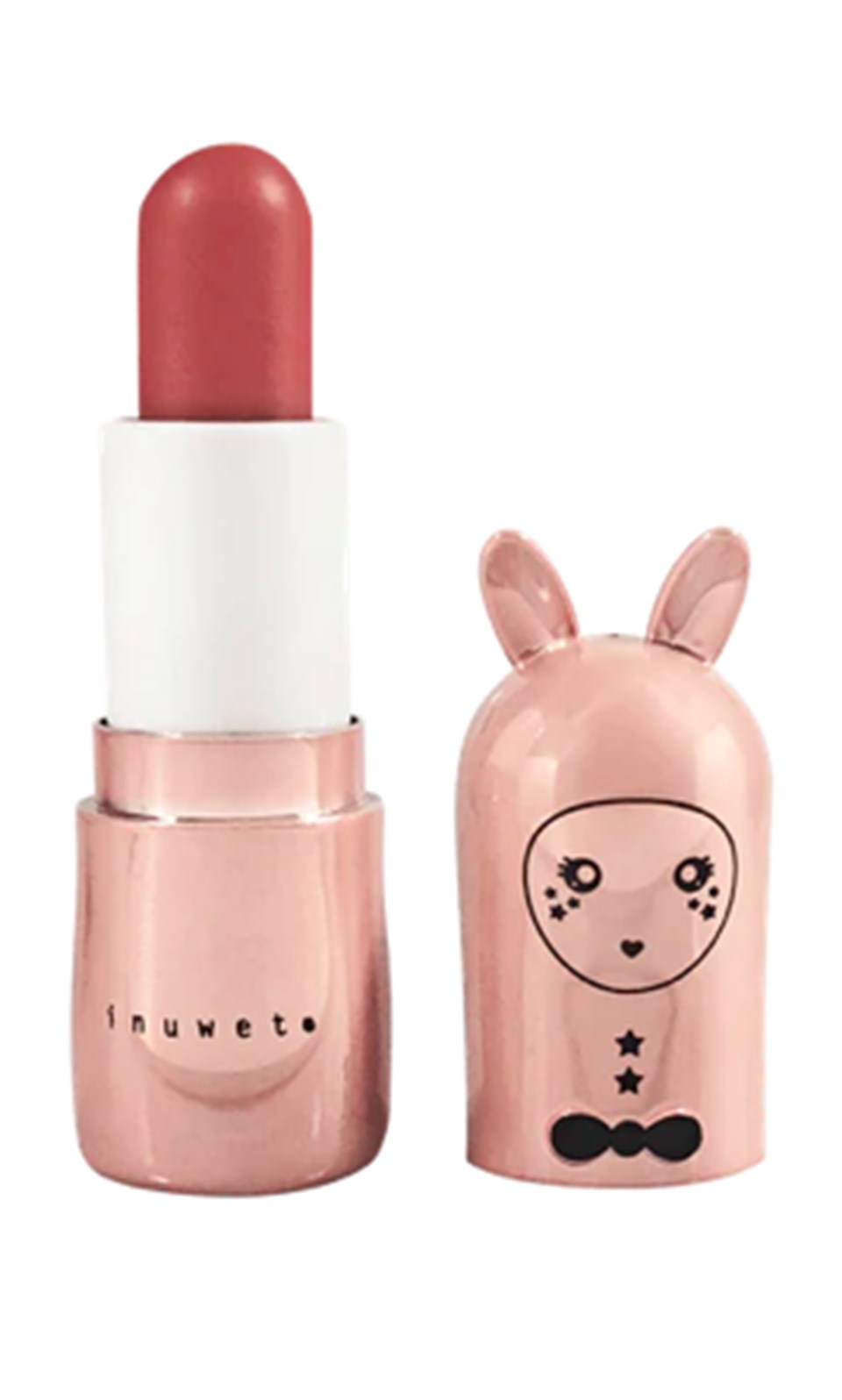 INUWET - ÇOCUK VEGAN DOĞAL LIP BALM METAL ROSE NUDE