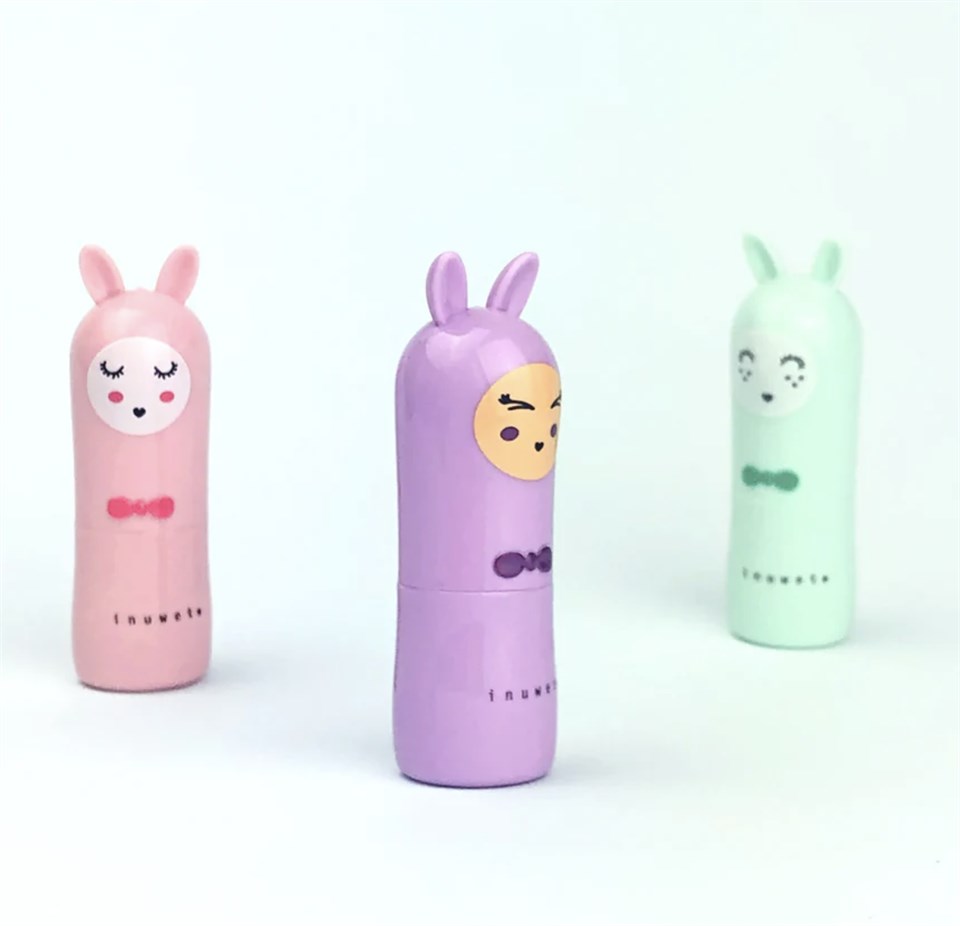 INUWET BUNNY LIPBALM MARSHMALLOW / PURPLE