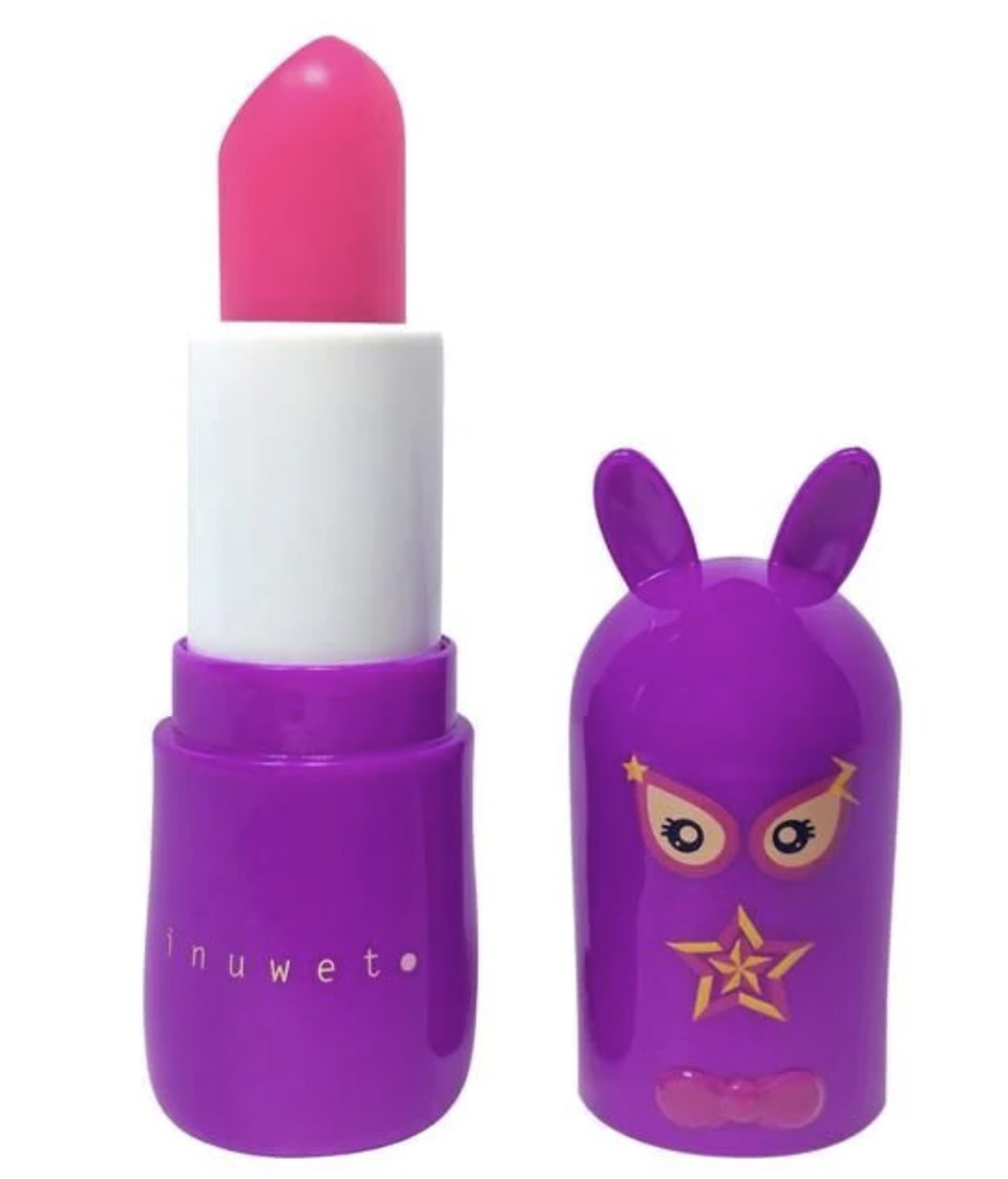 INUWET BUNNY LIPBALM SUPER HERO STAR GIRL - RAPSBERRY