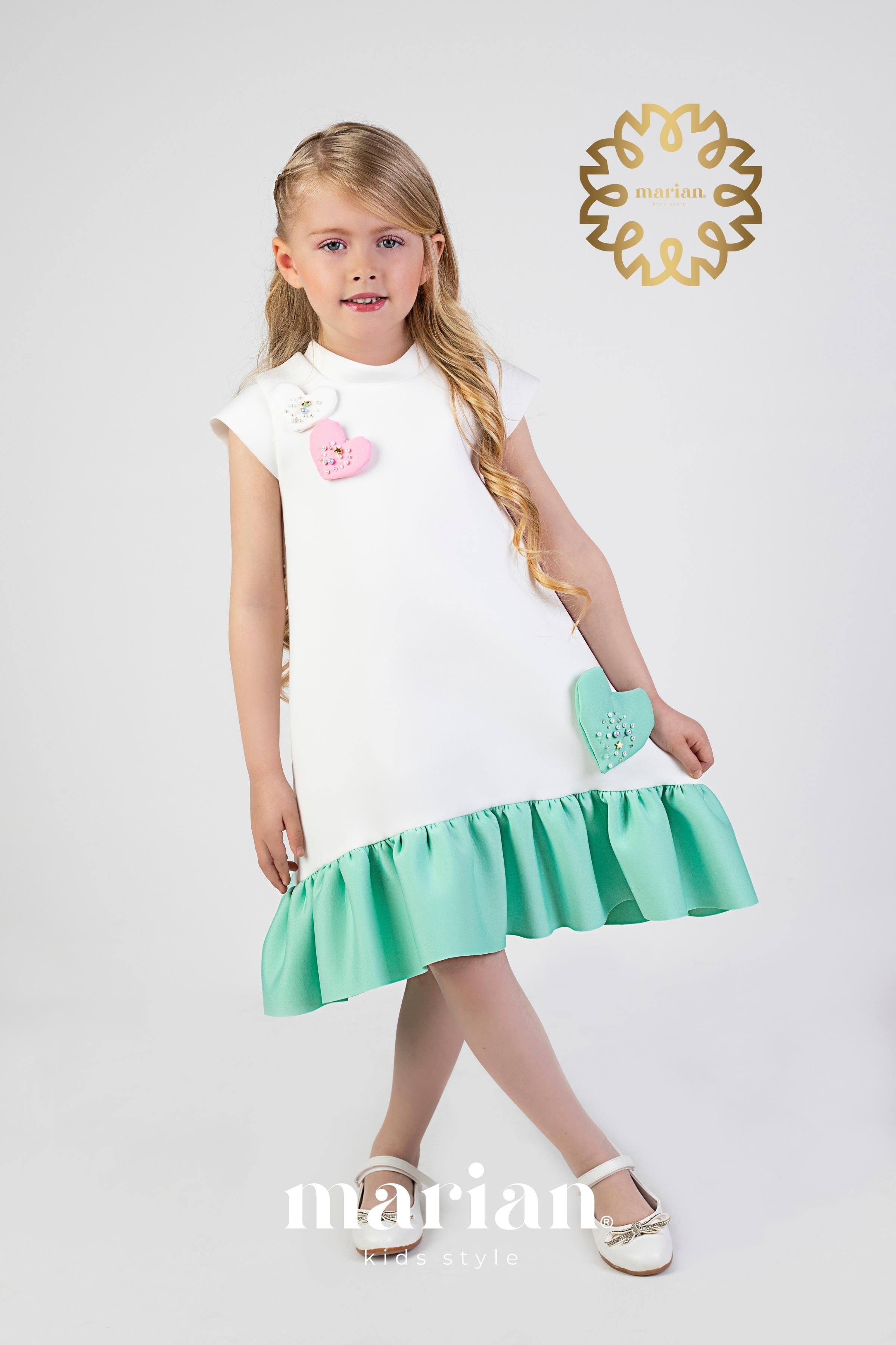 Marian Scuba Heart Dress