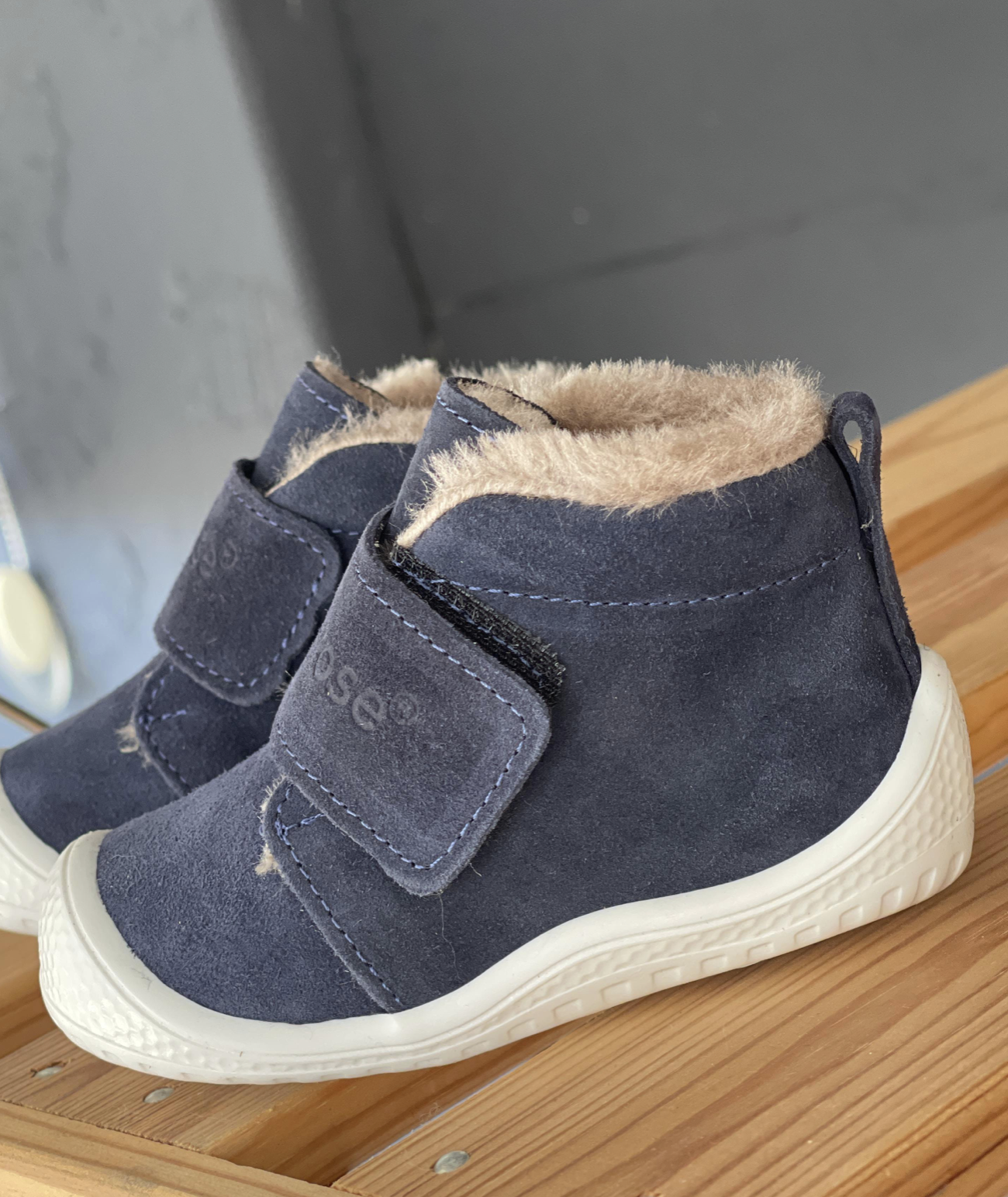 Merli&Rose Stride Peluş Süet İlk Adım Bot | Lacivert