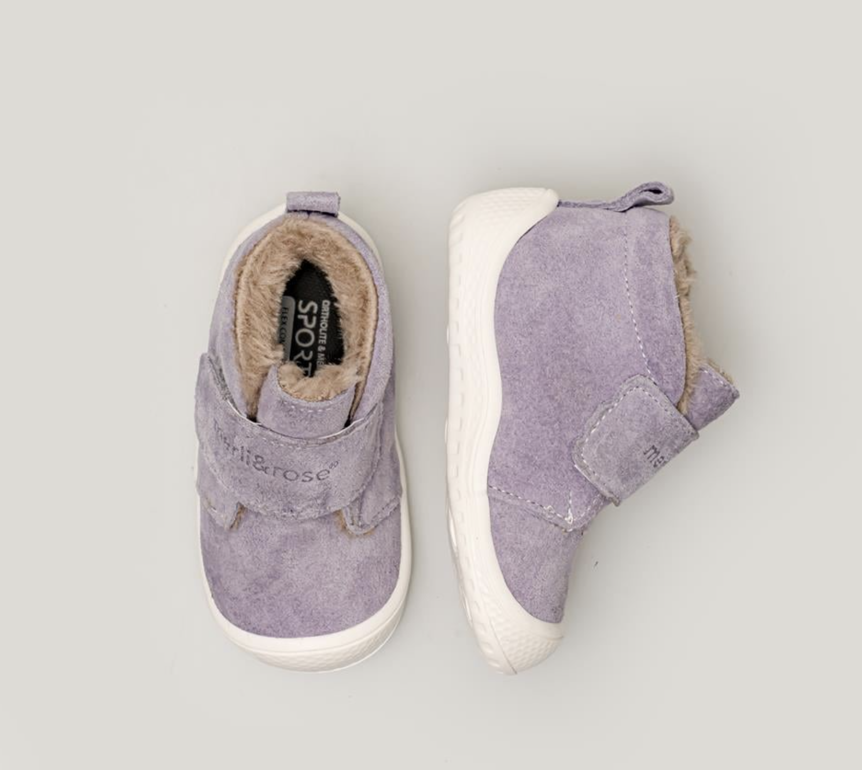 Merli&Rose Stride Peluş Süet İlk Adım Bot | Lila