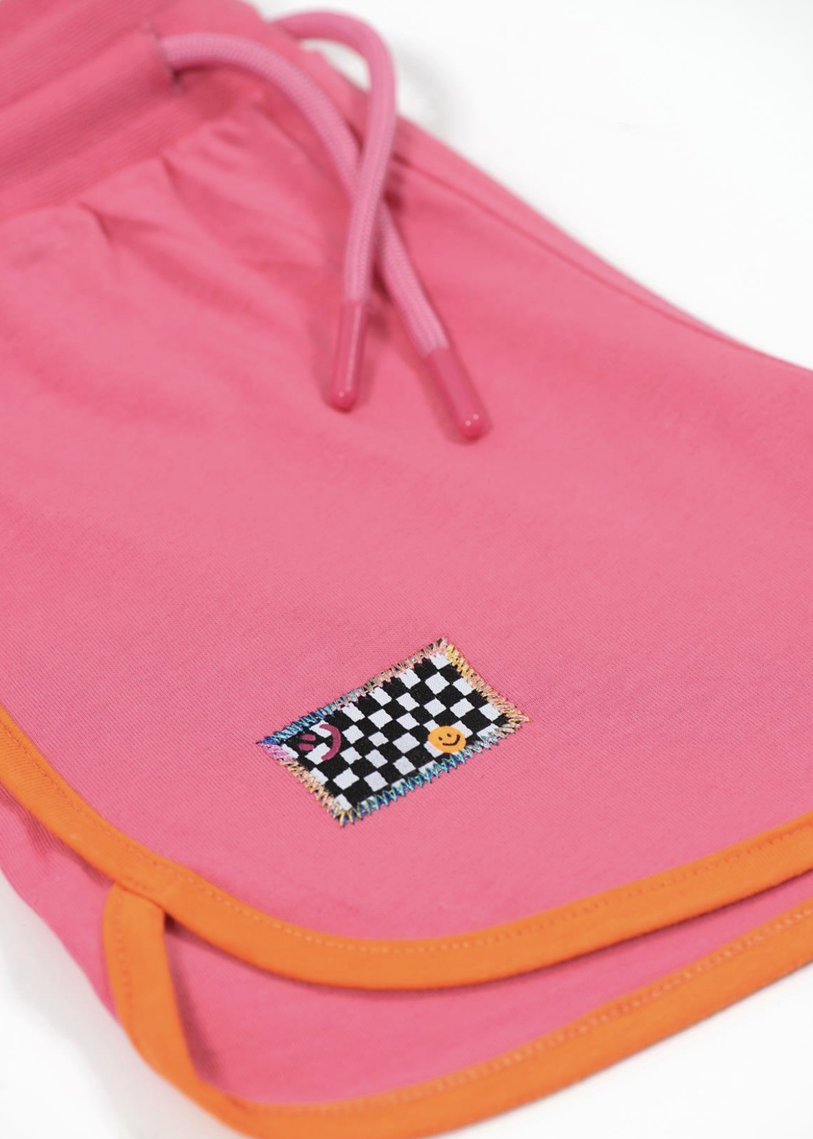 Retro Orange Striped Short - Pink (Pink Cord)