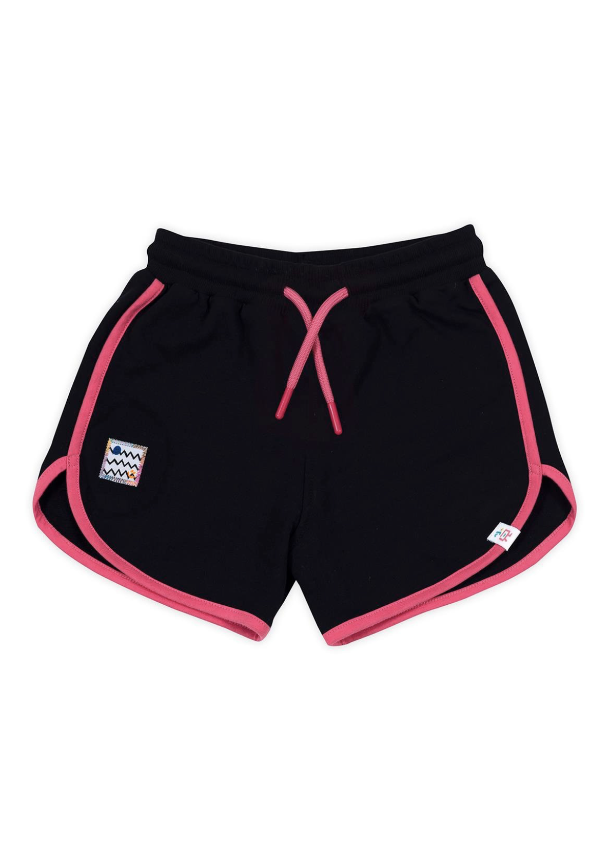 Retro Pink Striped Short - Navy Blue (Pink Cord)
