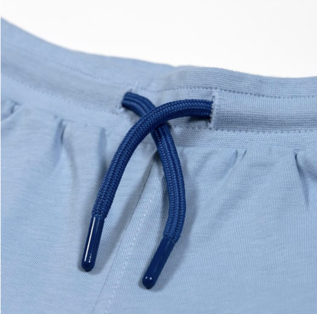 Retro Shorts - Blue with White Trim