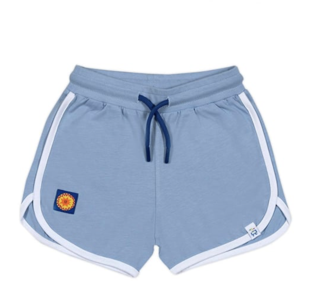 Retro Shorts - Blue with White Trim