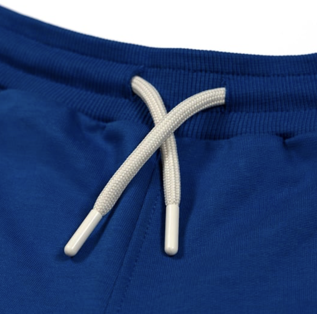 Retro Shorts - Navy Blue with Ecru Trim