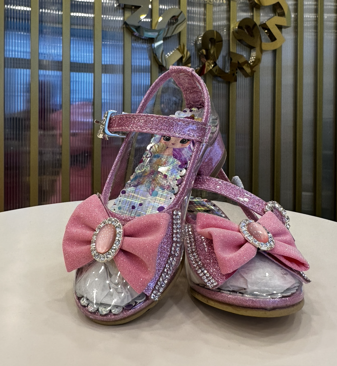 Topuklu Kız Çocuk Ayakkabı - ŞEKER PEMBE