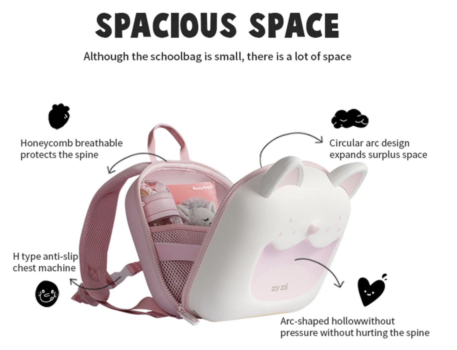Zoyzoii® Forest Series Backpack(Cute Big Brown Bear) - ÇOCUK ÇANTA