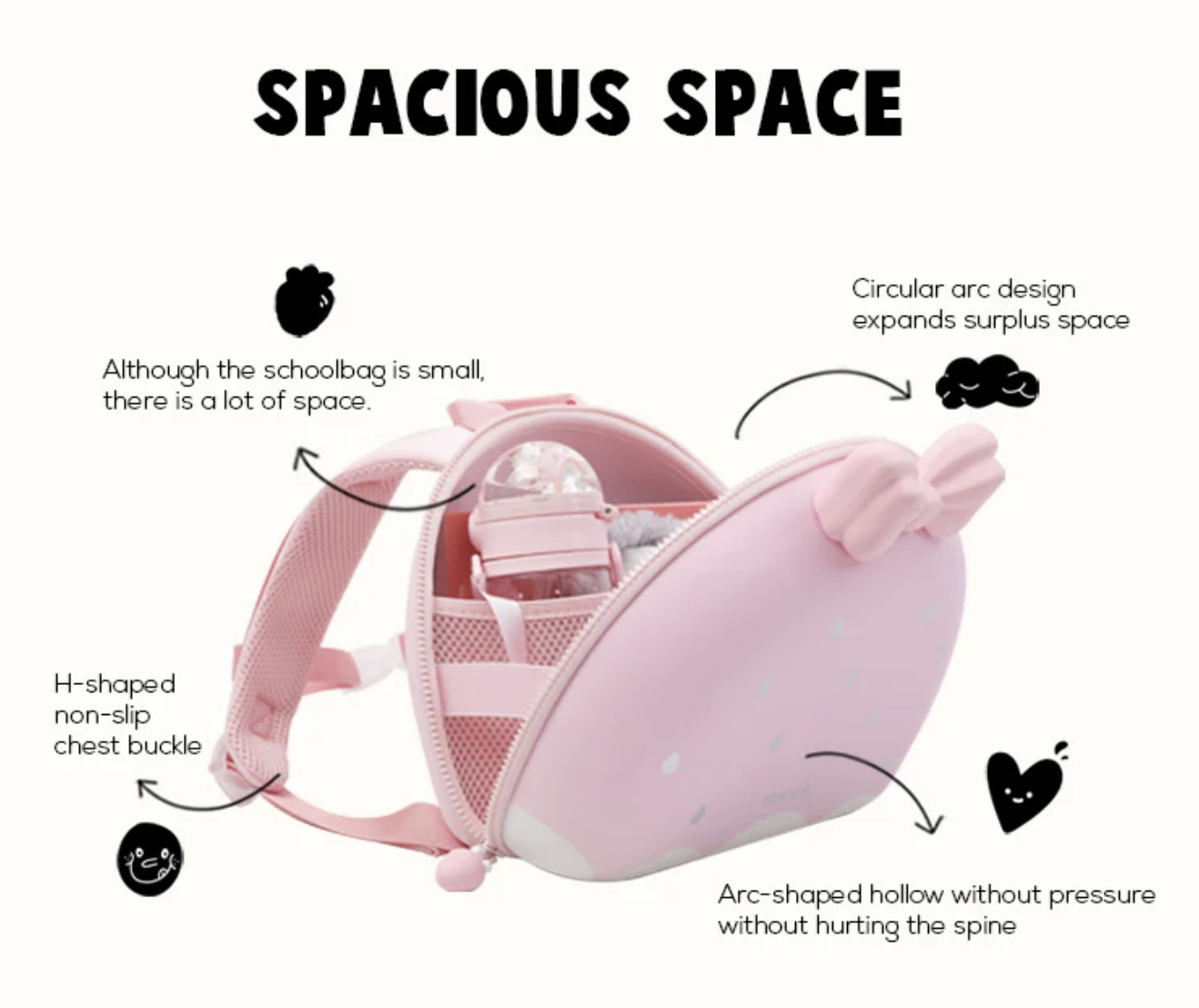 Zoyzoii® Fruit Series Backpack(Sweetheart Strawberry)
