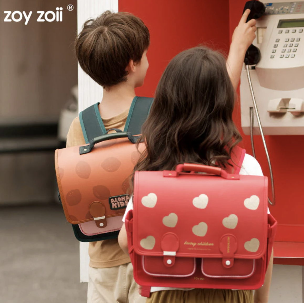 Zoyzoii® vintage series backpack（red）