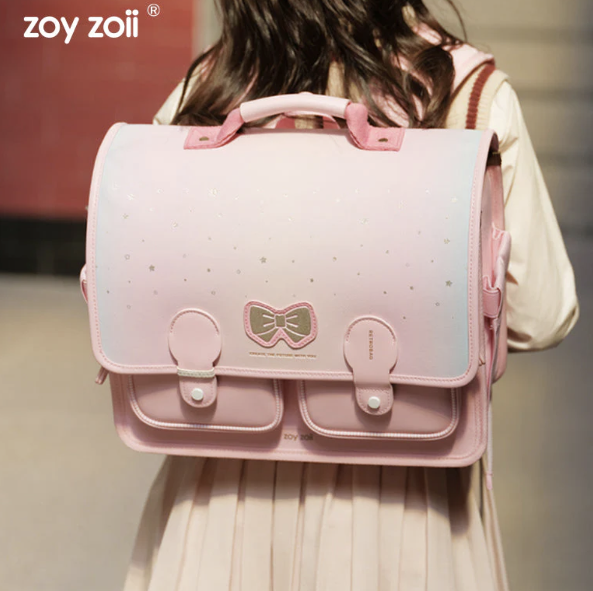 Zoyzoii® vintage series backpack（PİNK）